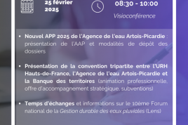 Webinaire "un urbanisme durable via une gestion intégrée de l'eau"